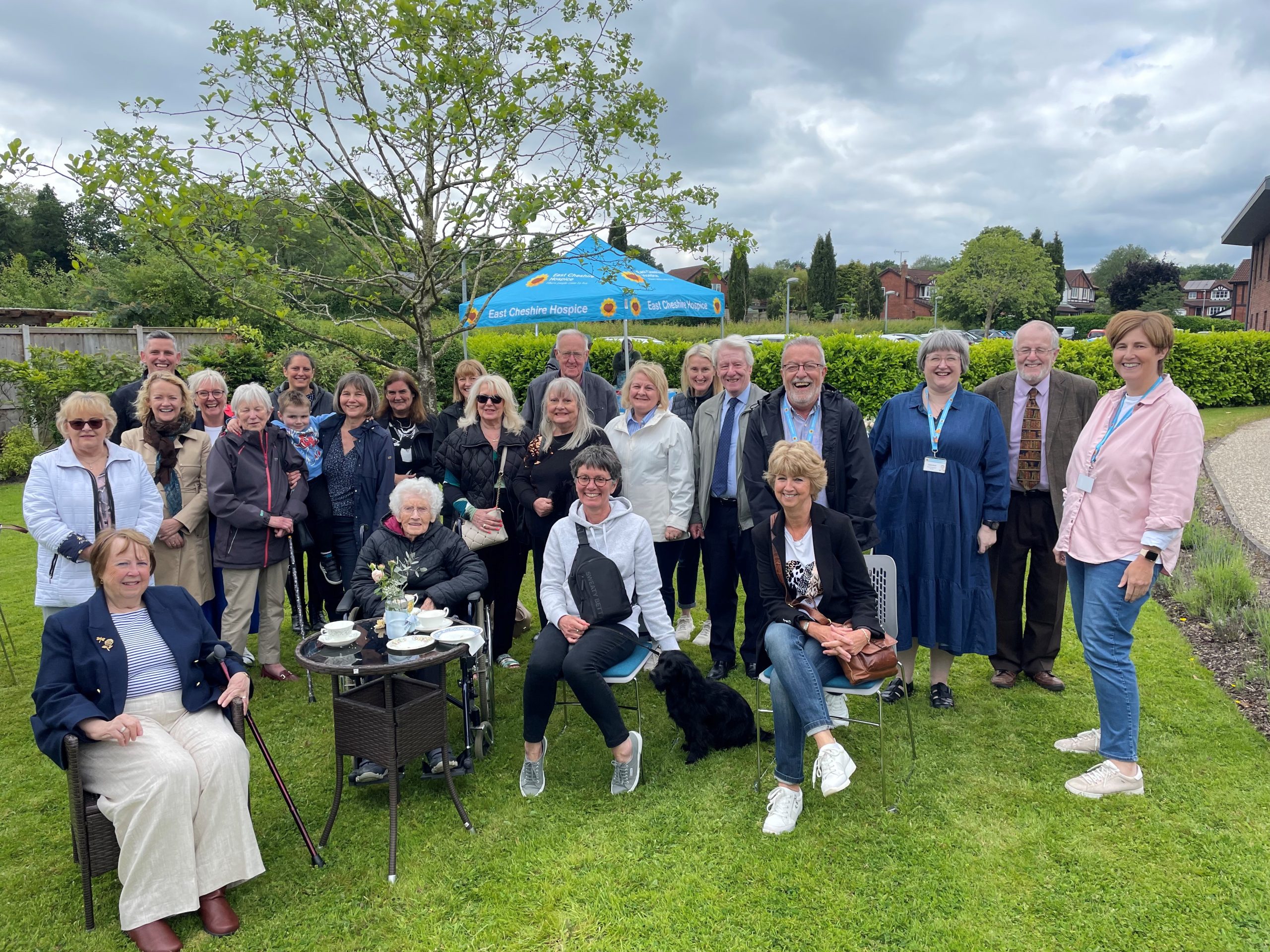 The first garden party to mark the new Memory Tree at East Cheshire Hospice