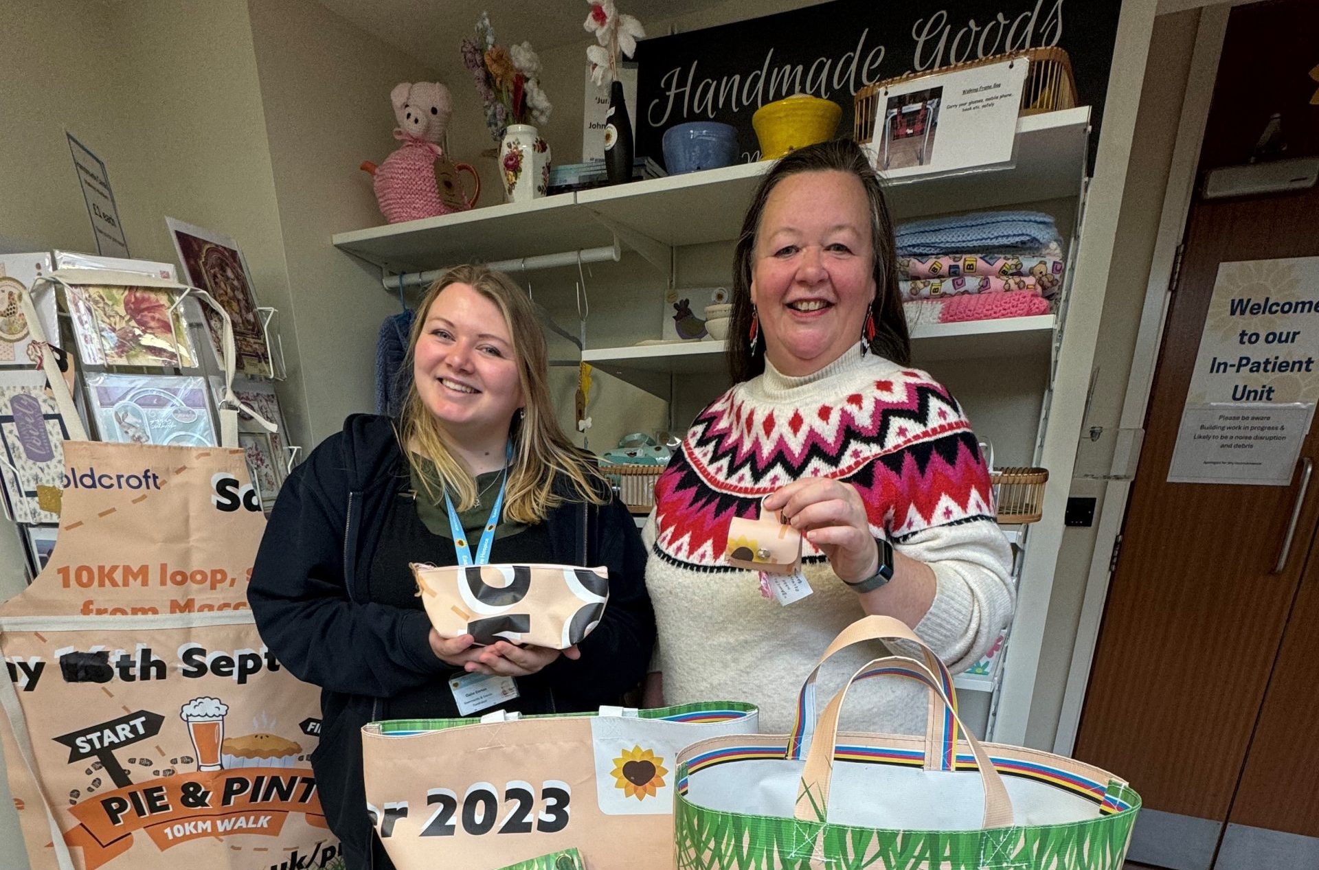 Jenny Pitcock uses sewing skills to make handmade goods for the Hospice