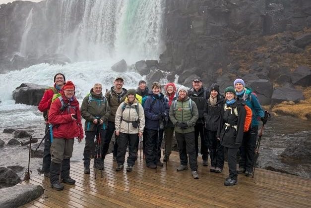 East Cheshire Hospice trekkers on a visit to Iceland