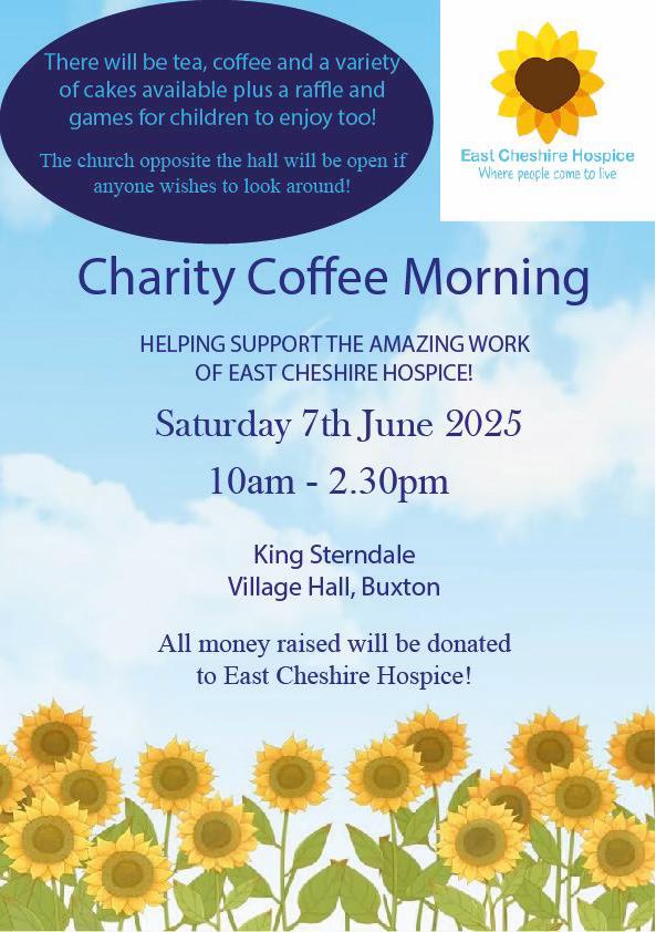 Poster for coffee morning at King Sterndale
